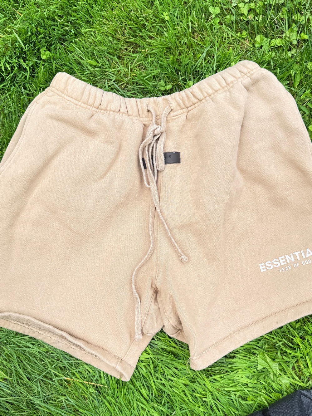 Fear of God Essentials Tan Athletic Shorts